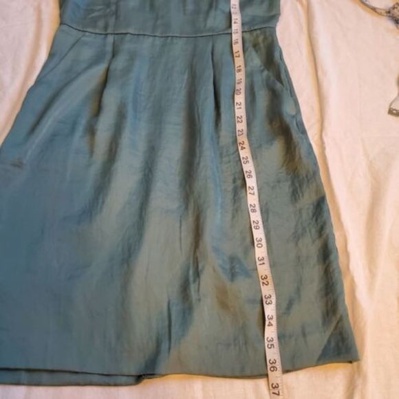 Ann Taylor LOFT Lot of 2 Silk Dresses Size 4 Green Brown - Picture 6 of 12